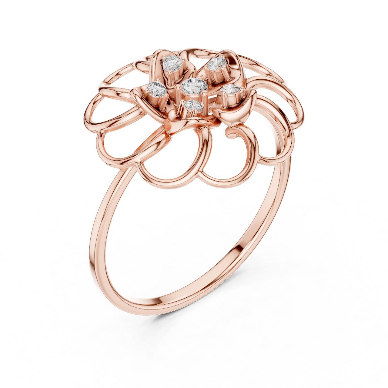 Petal Lace Diamond Ring