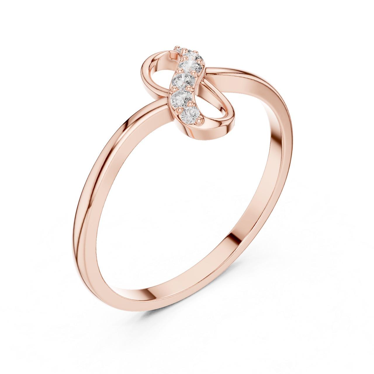 Infinity Twist Diamond Ring