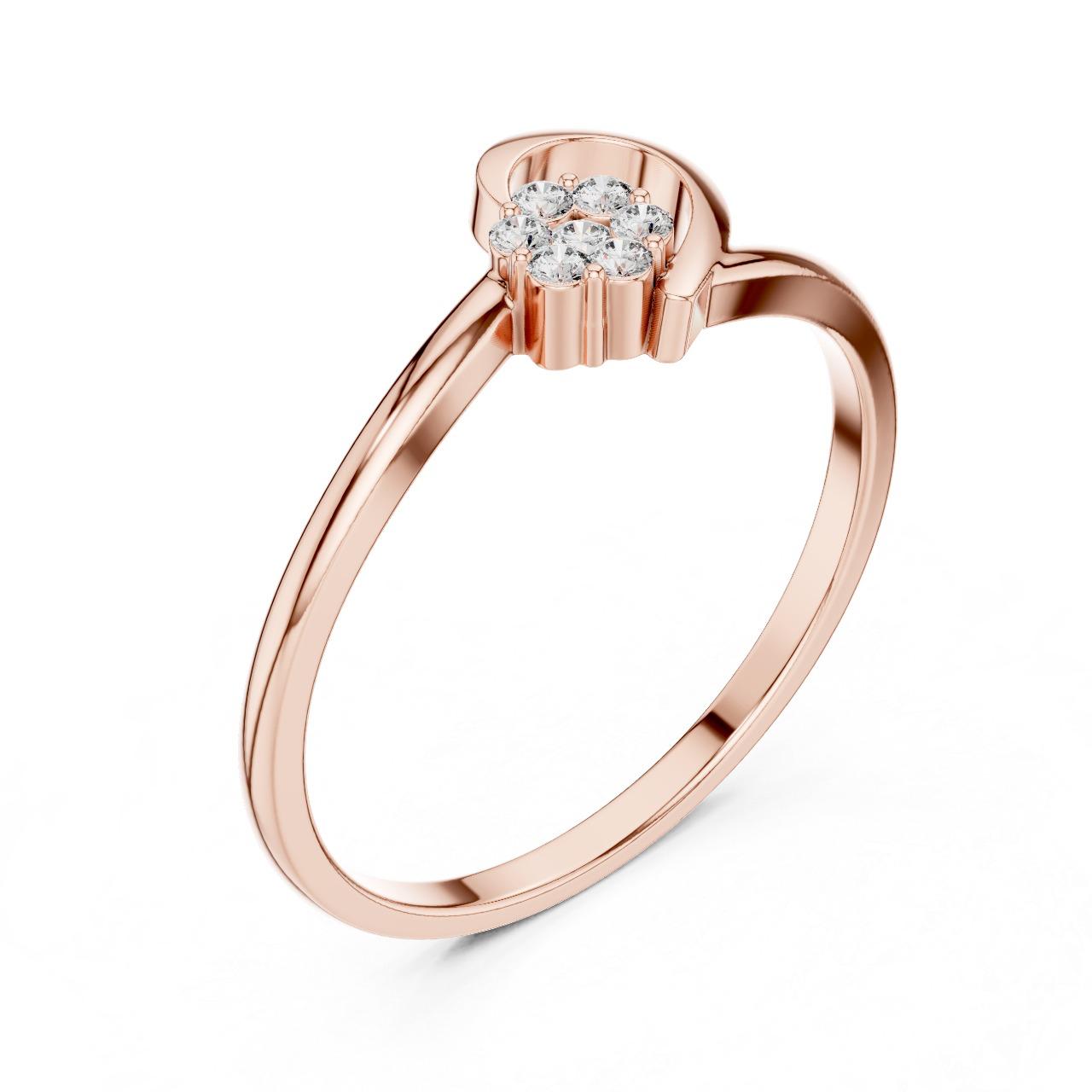 Floral Wrap Diamond Ring