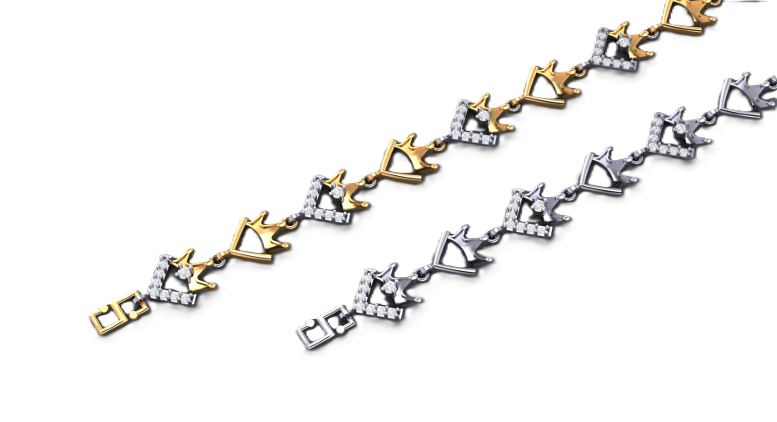 Royal Crown Diamond Anklet