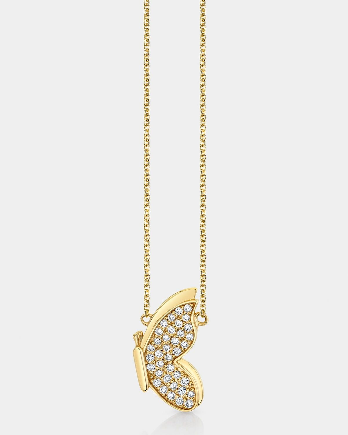 Golden Butterfly Sparkle Necklace