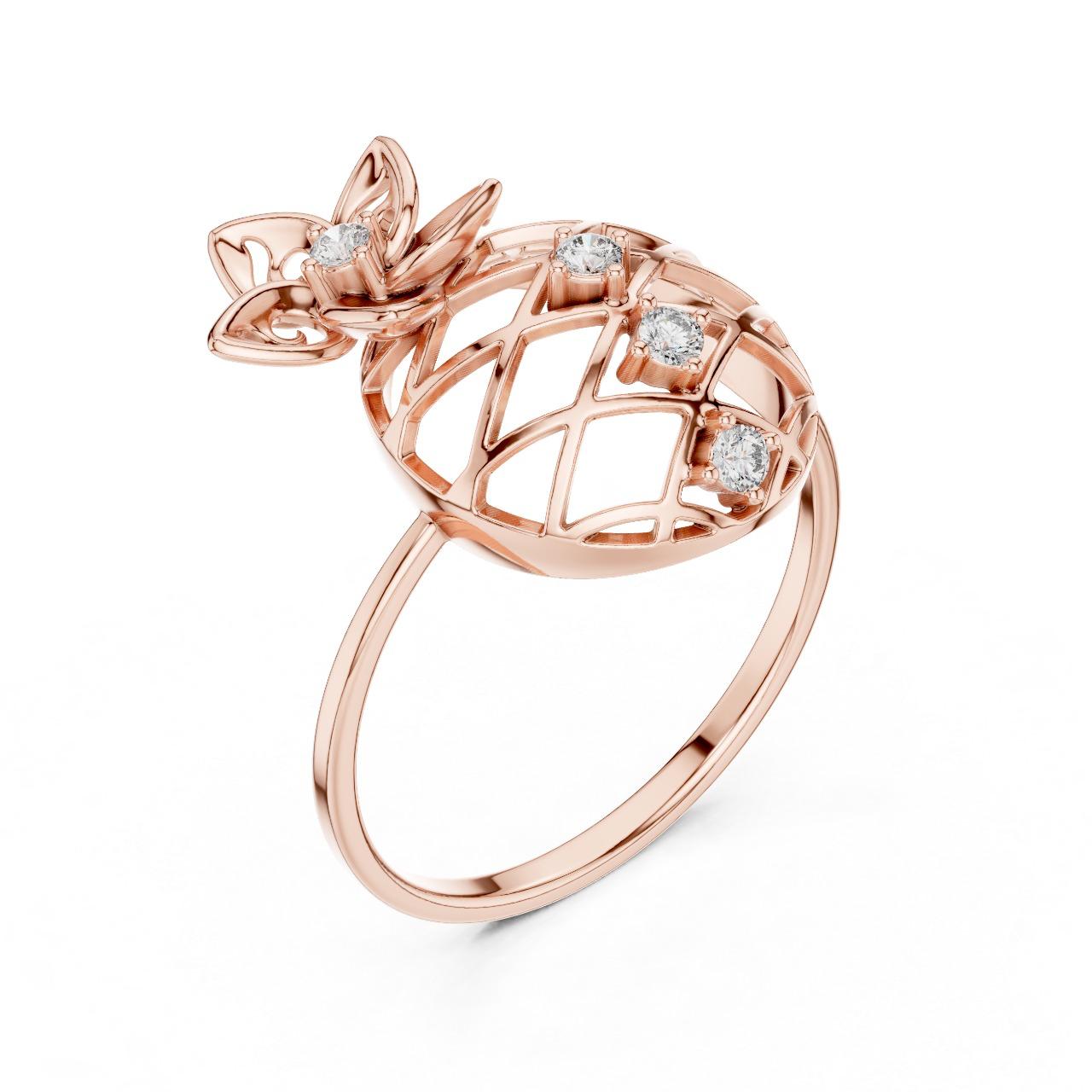 Pineapple Garden Diamond Ring