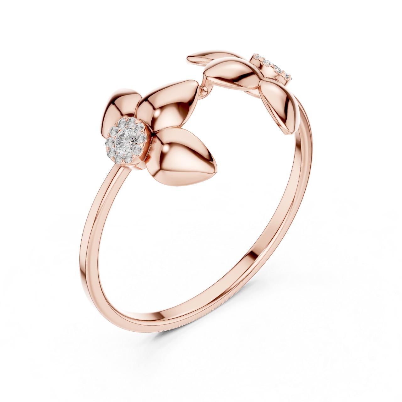 Blooming Petals Diamond Ring