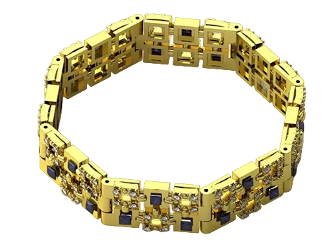 Majestic Square Diamond Kada