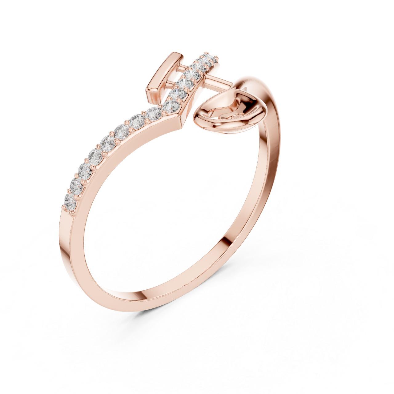 Diamond Line Accent Ring