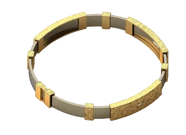 Textured Gold Heritage Kada