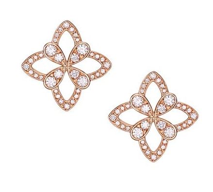 Diamond Petal Bloom Earrings