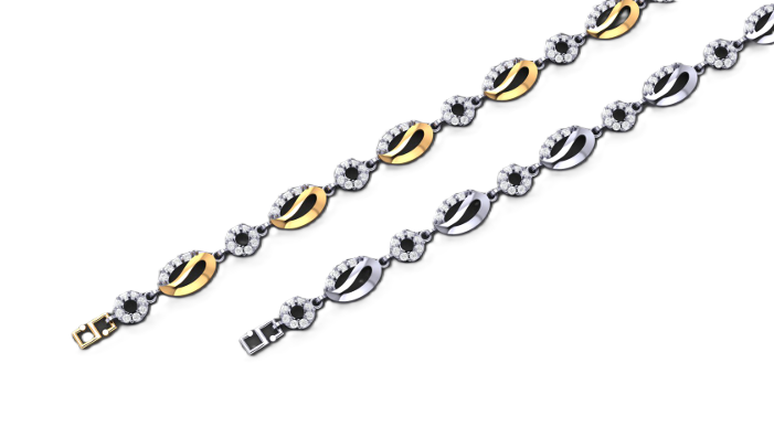 Eclipse Bloom Diamond Anklet