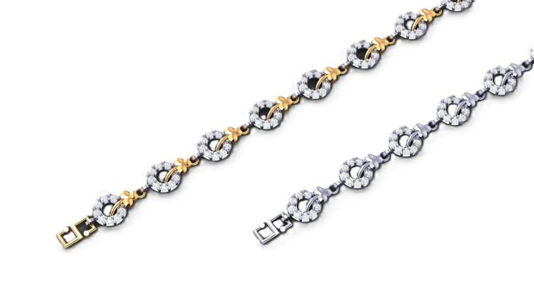 Infinity Petal Diamond Anklet