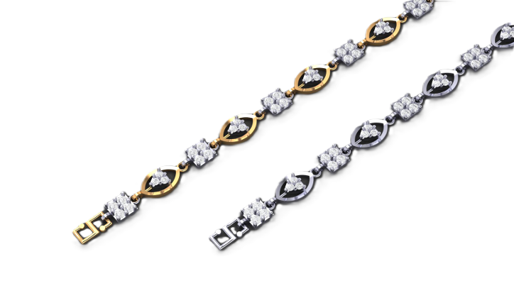 Regal Marquise Cluster Anklet