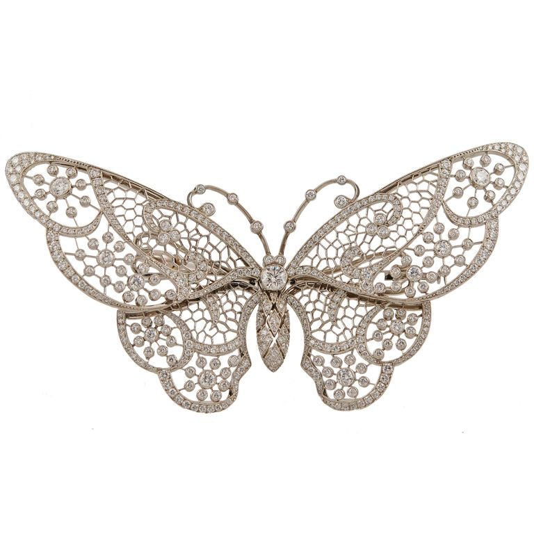 Celestial Lace Butterfly Brooch
