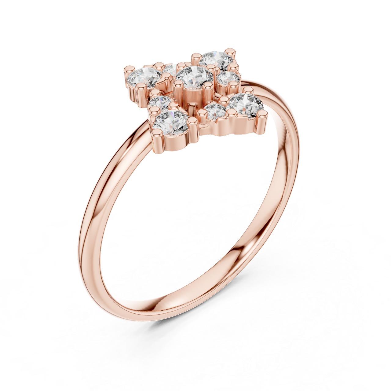Scattered Bloom Diamond Ring