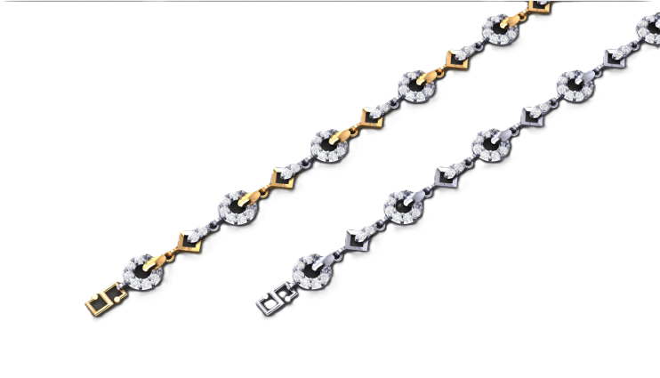 Royal Chevron Diamond Anklet