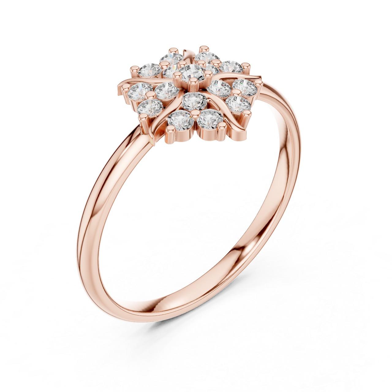 Floral Cluster Brilliance Ring