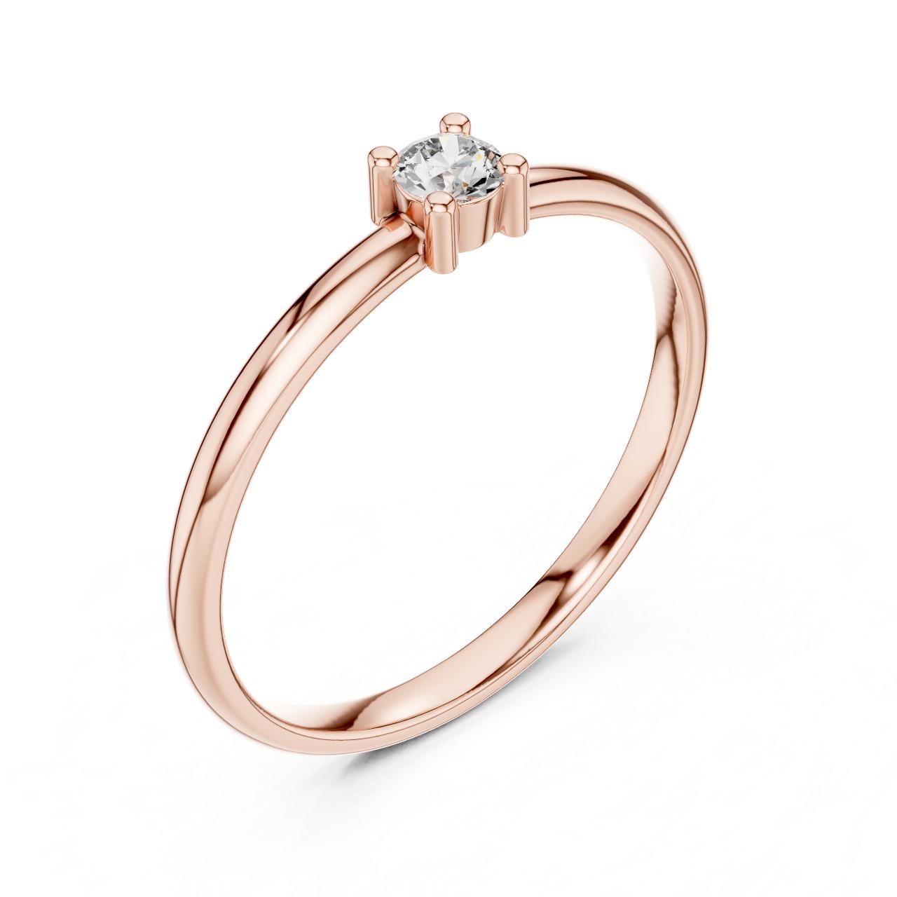 Classic Solitaire Spark Ring