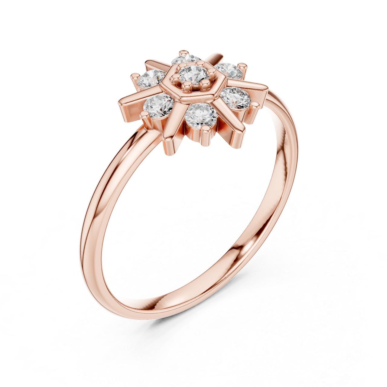 Starburst Diamond Ring