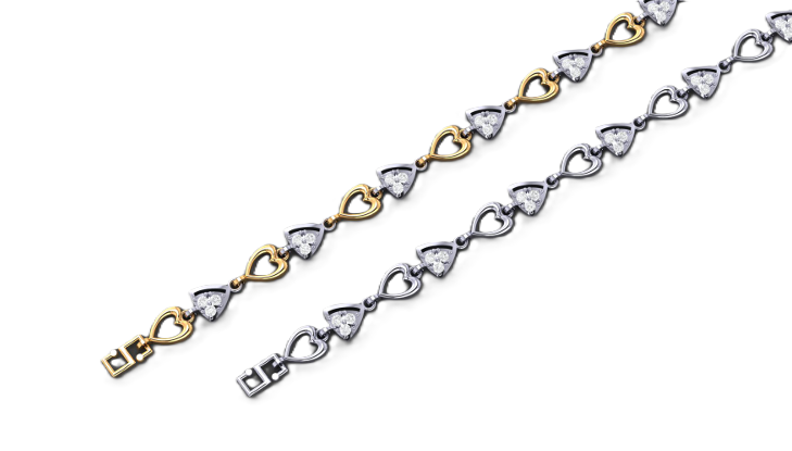 Heart Crest Diamond Anklet