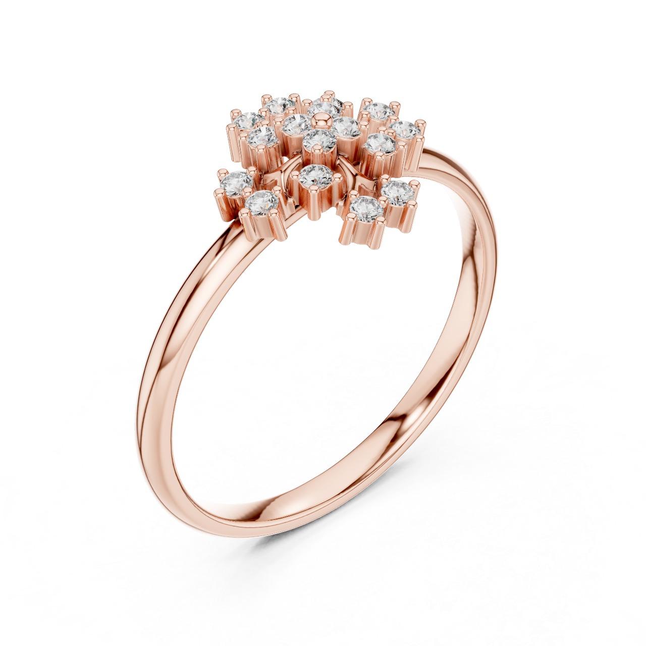 Daisy Charm Cluster Ring