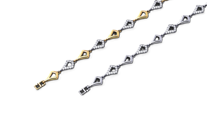 Prism Drop Diamond Anklet