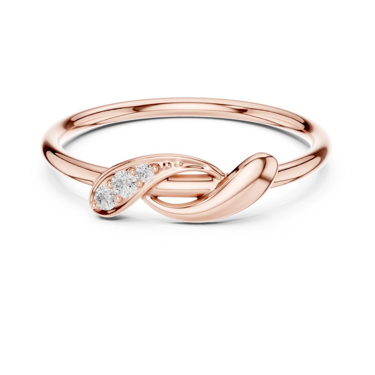 Petite Wave Diamond Ring