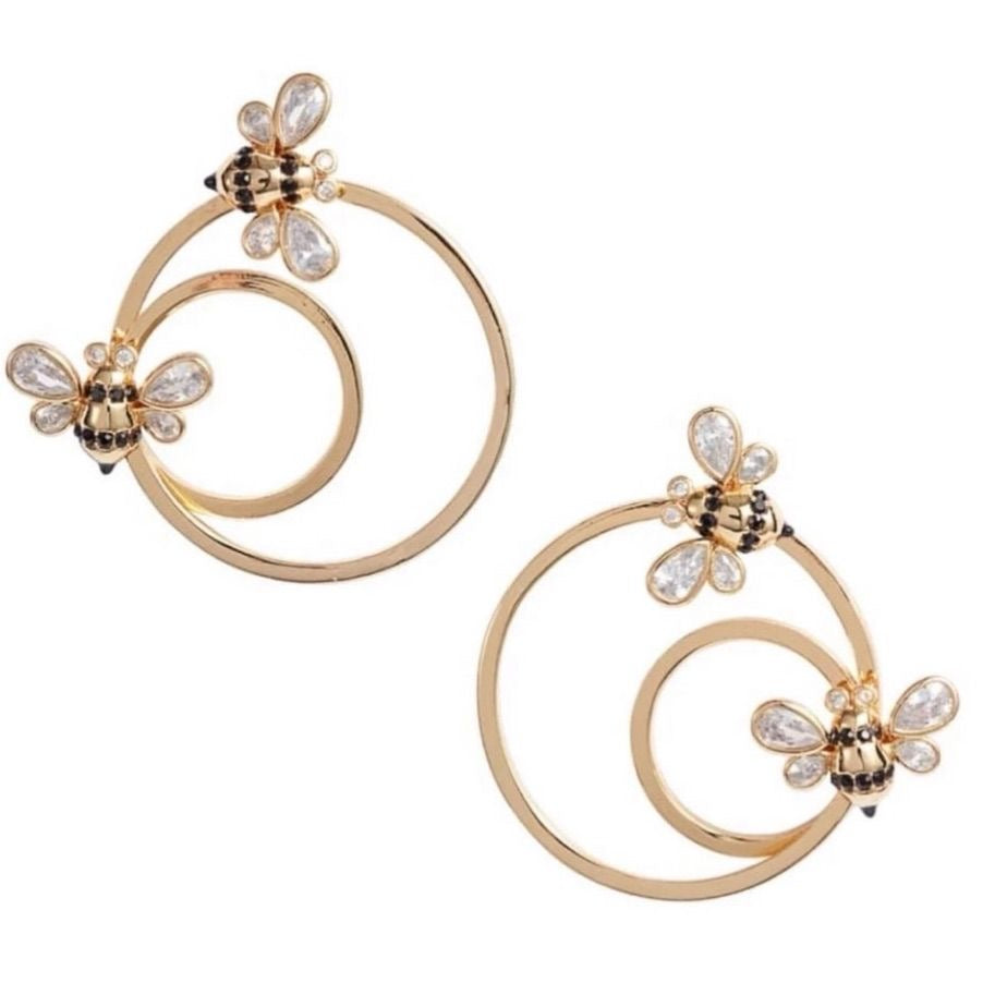 Honeybee Orbit Hoop Earrings