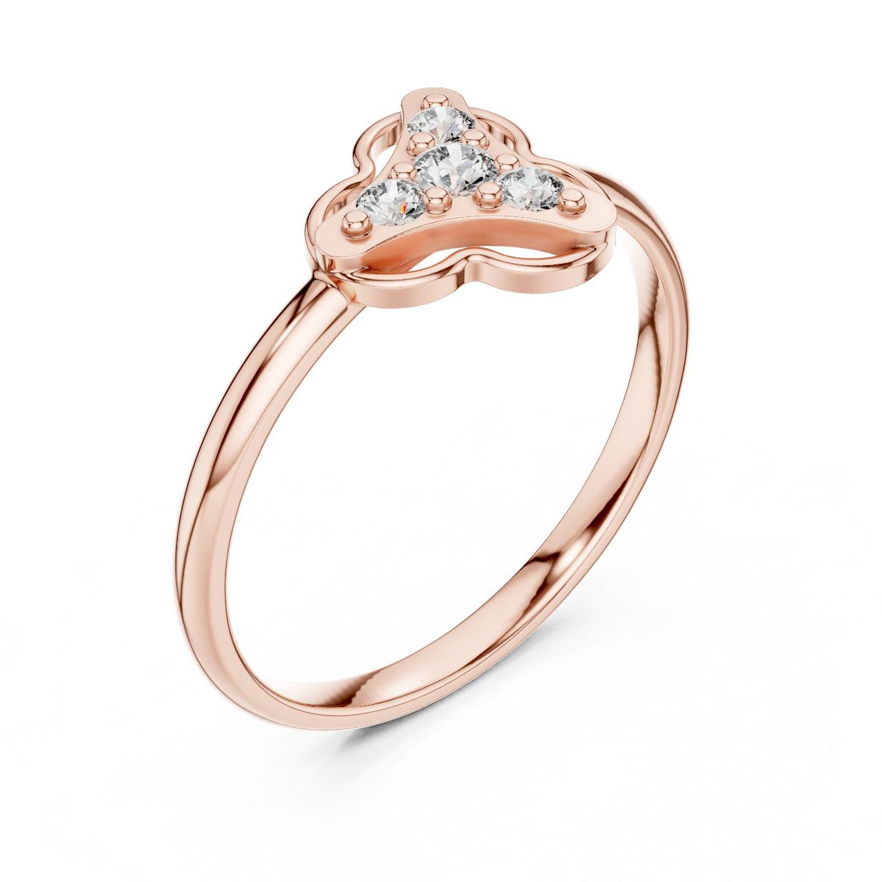 Soft Clover Spark Ring