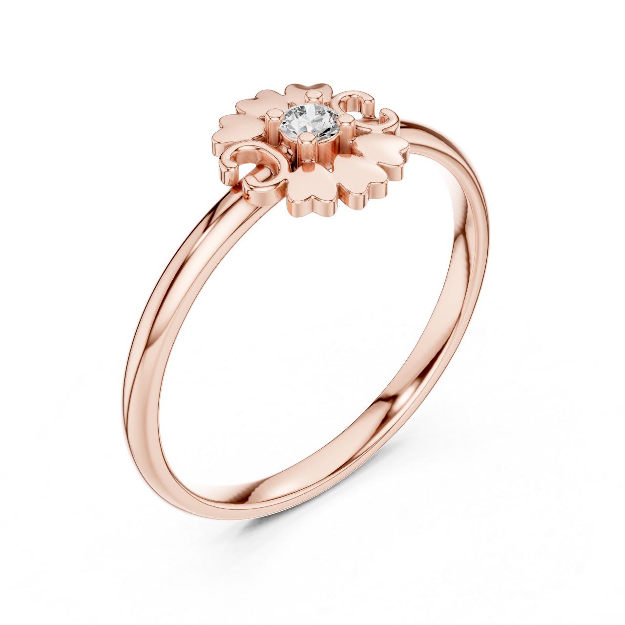 Petal Bloom Solitaire Ring