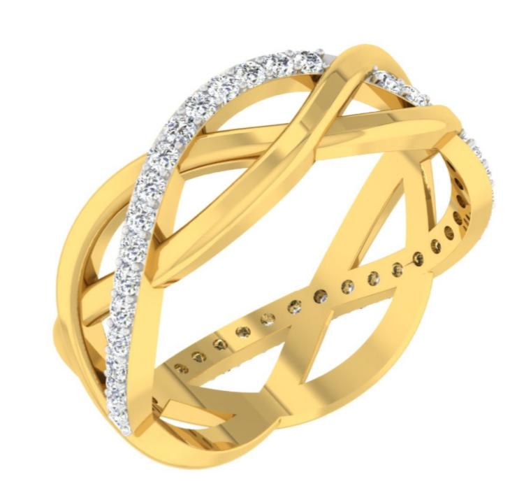 Cross Weave Crossover Bangle