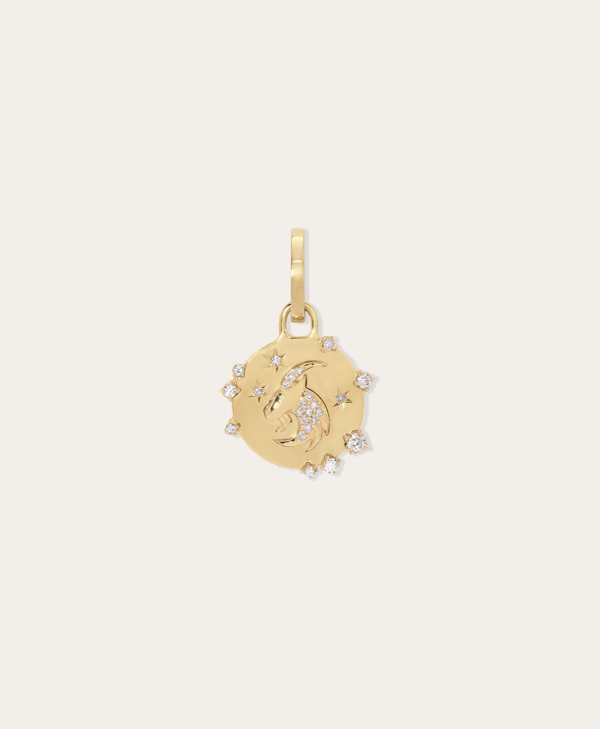 Virgo Zodiac Medallion Pendant