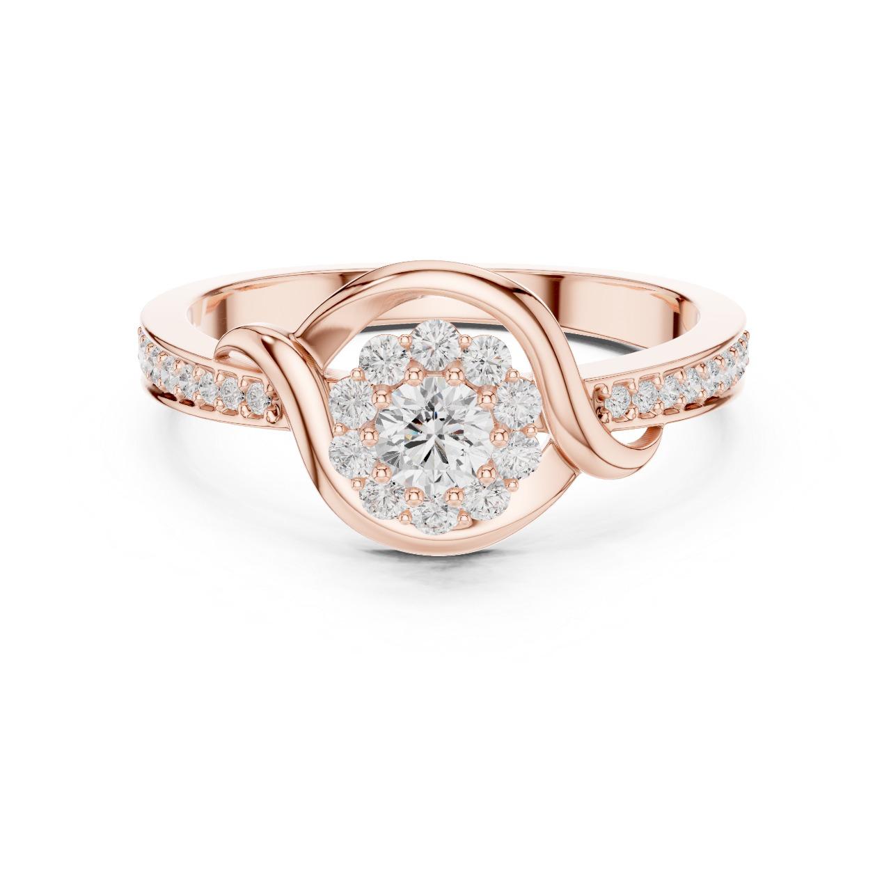 Halo Twist Bloom Ring