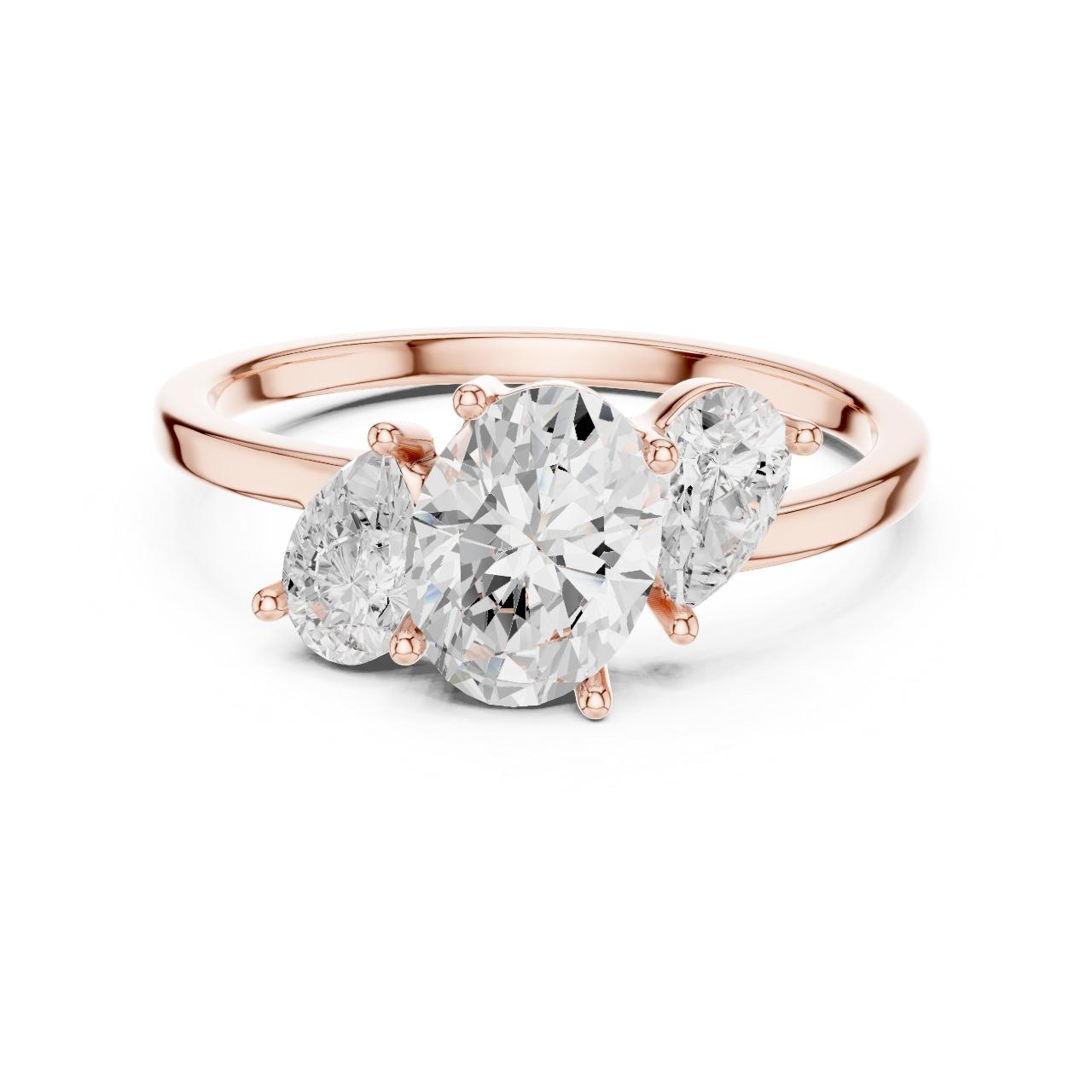 Oval Trilogy Radiance Ring