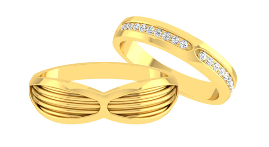 Infinity Spark Diamond Couple Ring