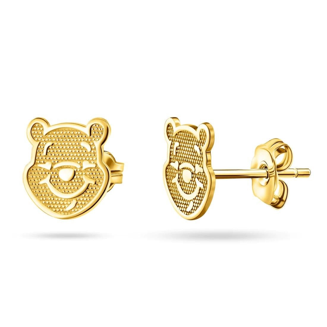 Happy Bear Gold Studs