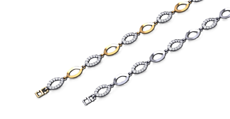 Oval Grace Diamond Anklet