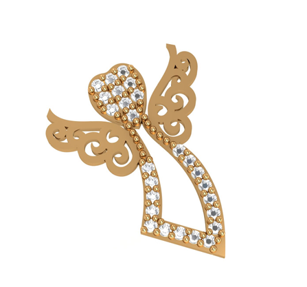 Divine Angel Diamond Charm