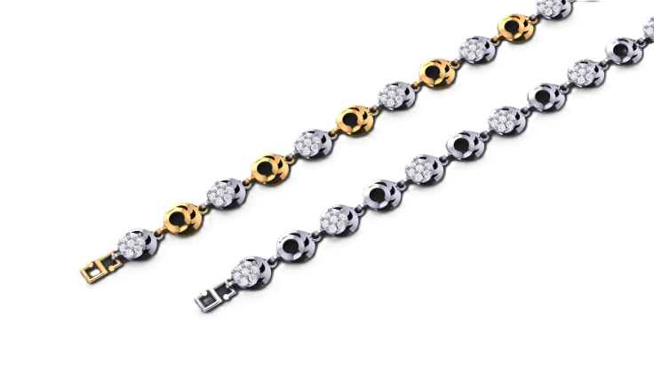 Cosmic Bloom Diamond Anklet