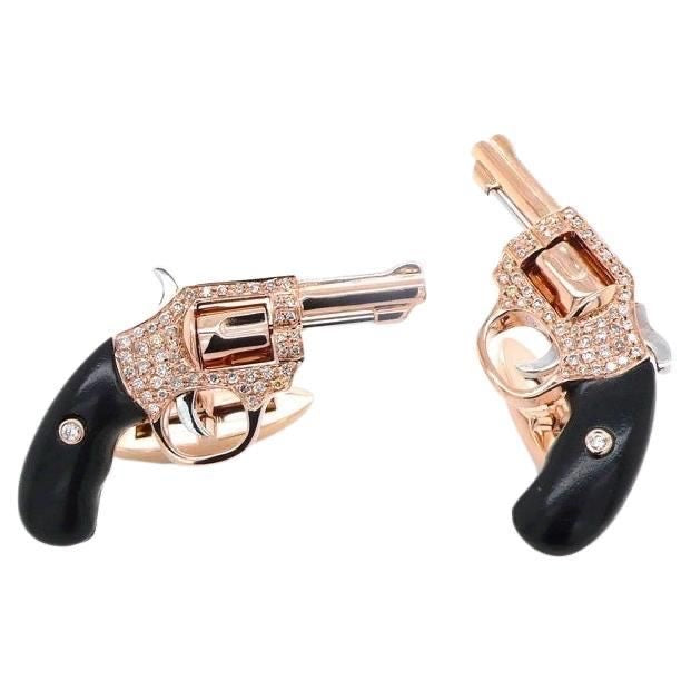 Revolver Gun Cufflinks