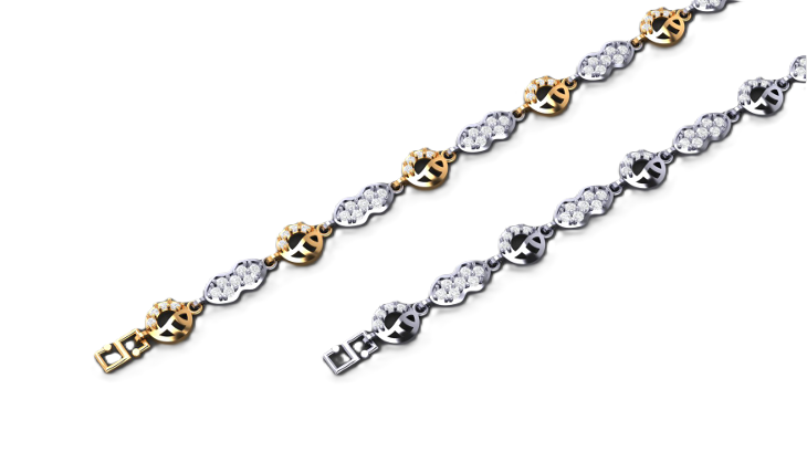 Signature Coin Diamond Anklet