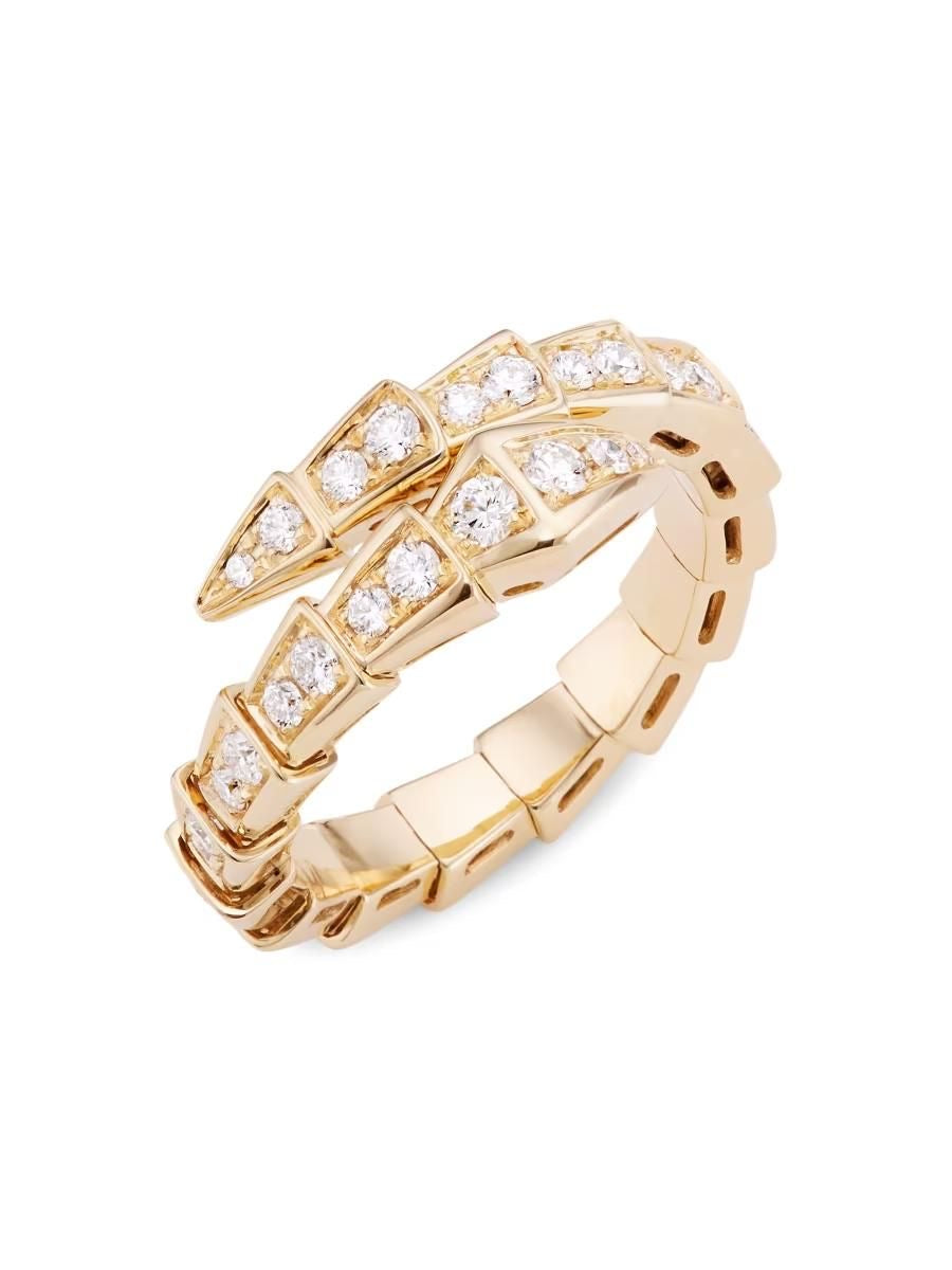 Serpent Wrap Diamond Ring