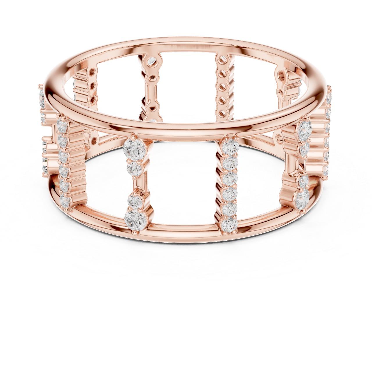 Aurora Cage Diamond Band