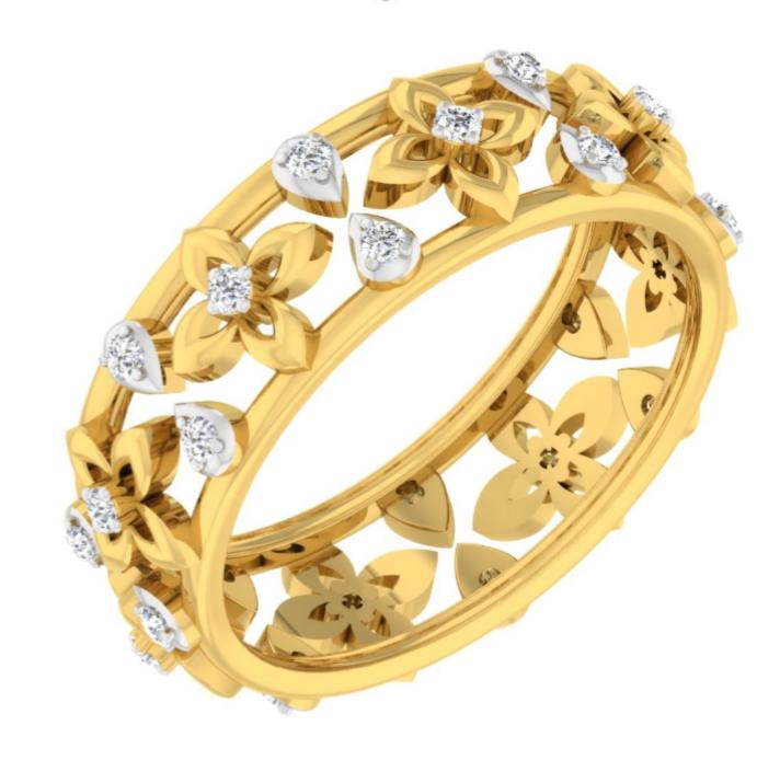 Sparkle Garden Floral Bangle