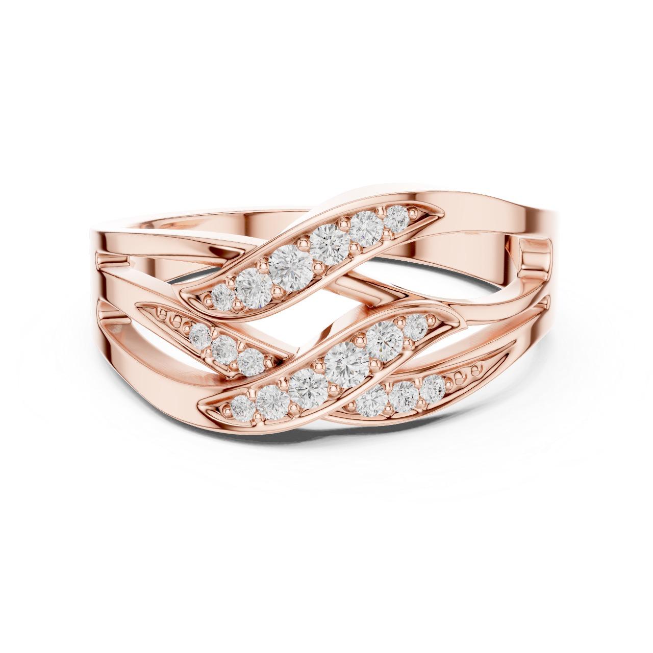Woven Harmony Diamond Band