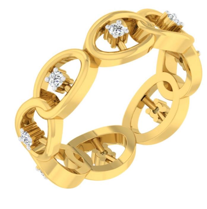 Drop Link Diamond Bangle