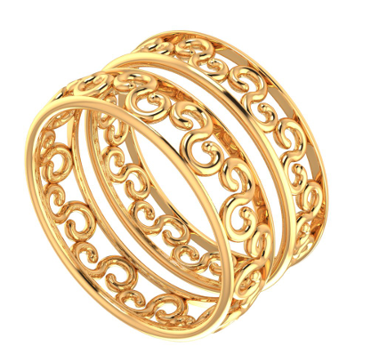 Classic Swirl Loop Toe Rings