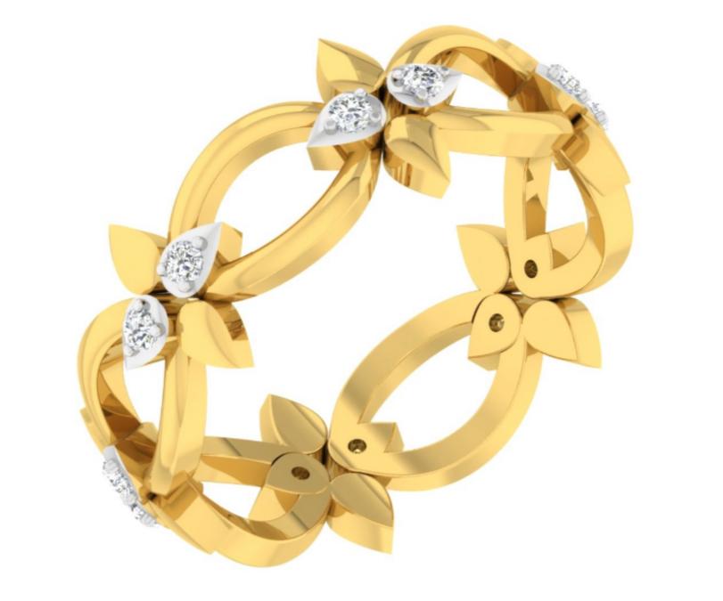 Petal Loop Diamond Bangle