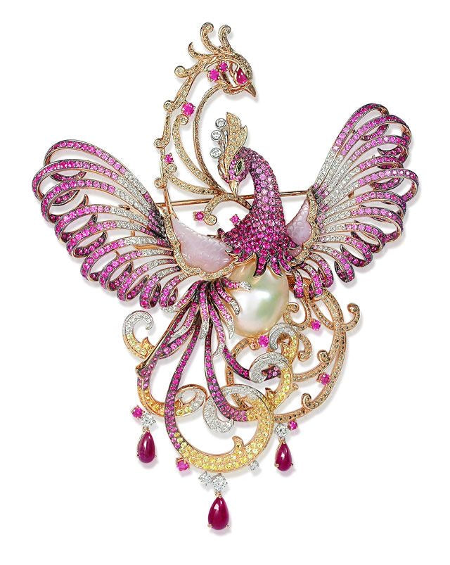 Phoenix Majesty Couture Brooch