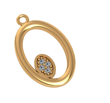 Eterna Halo Diamond Charm