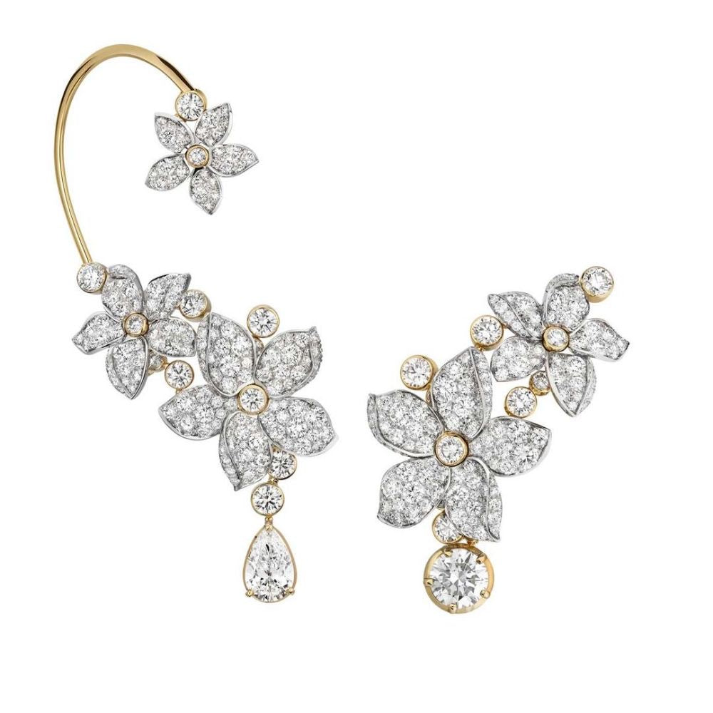 Garden Heirloom Diamond Ear Cuff Set