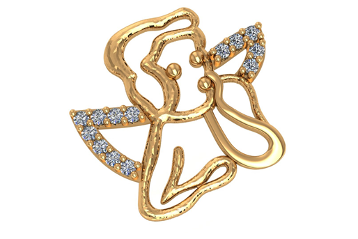 Divine Ganesha Diamond Charm