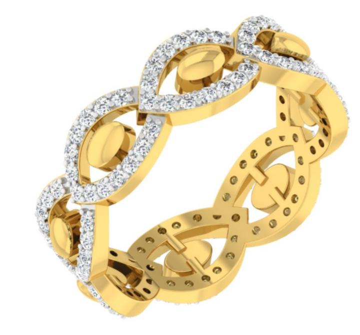 Teardrop Halo Designer Bangle